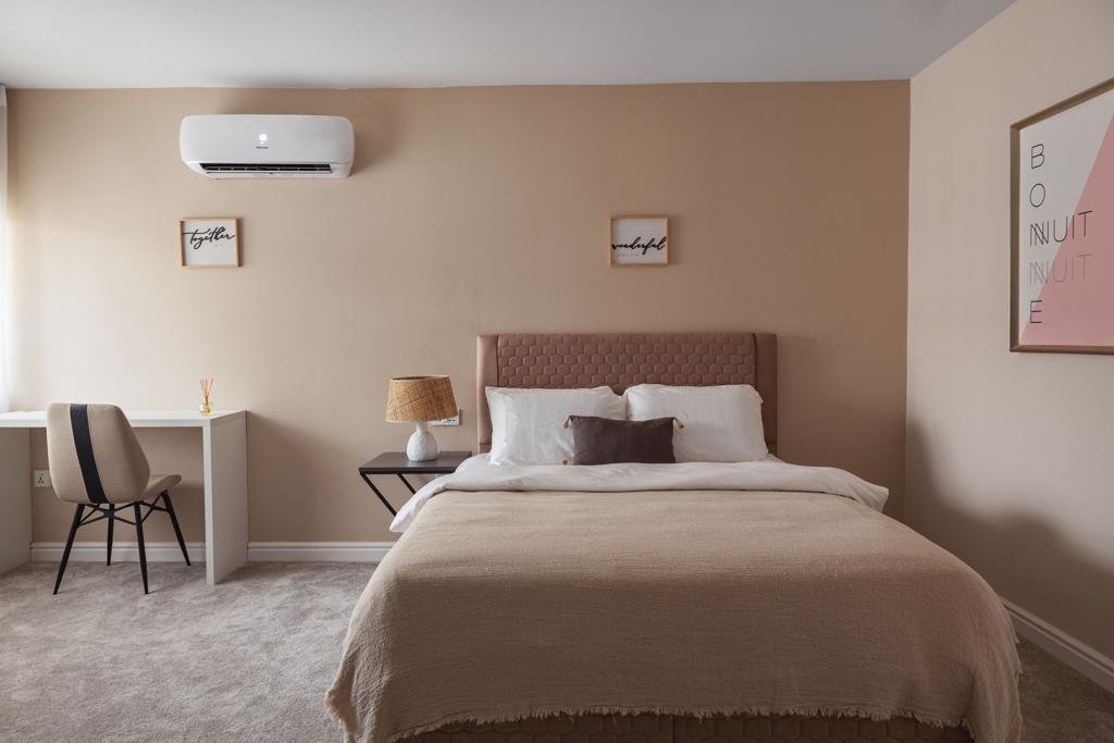 White themed 3 bedroom apartment